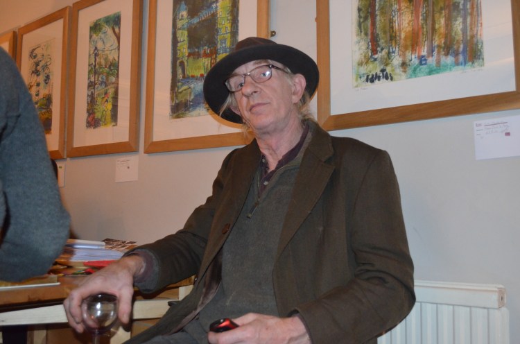 Peter enjoying the private view.