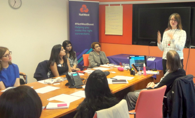 Running a Breakthrough event for women in business for Natwest in Harrow.