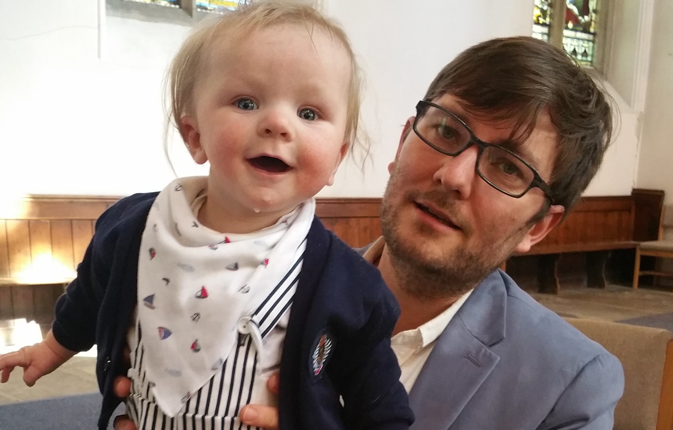 Gratuitous cute picture of my son, Isaac (and my lovely hub, Mike)