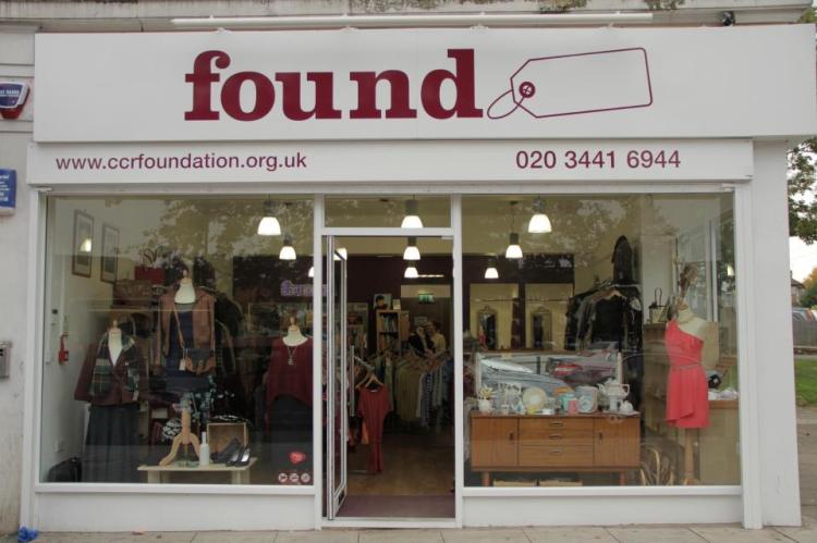 Branding and visual merchandising for 'Found' Charity Shop