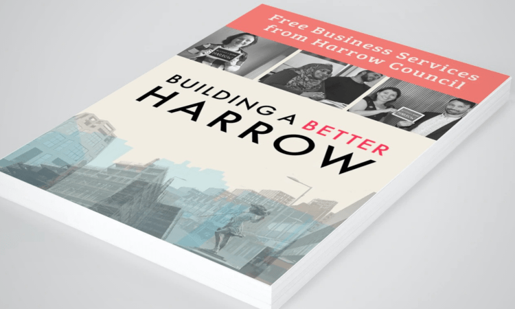 A4 Bi-Fold Leaflet for Harrow Council Business Services