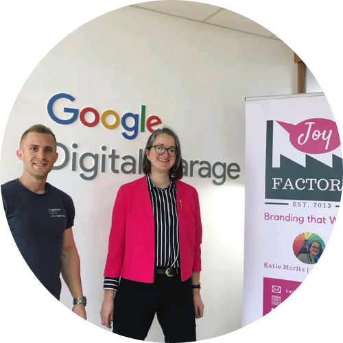 Katie co-hosting a digital growth event for churches with Google Digital Garage