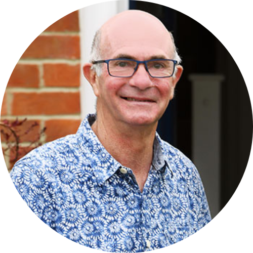 Trevor Pritchard, St John's Locks Heath Warden, talking about rebrand project.