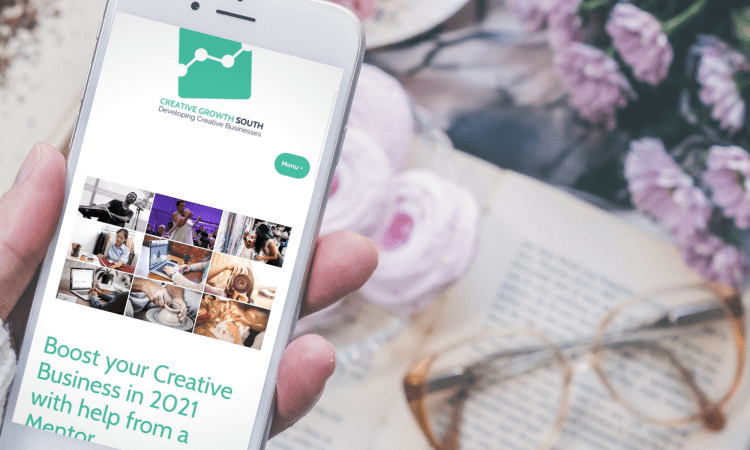 Creative Growth South website design by the Joy Factory.