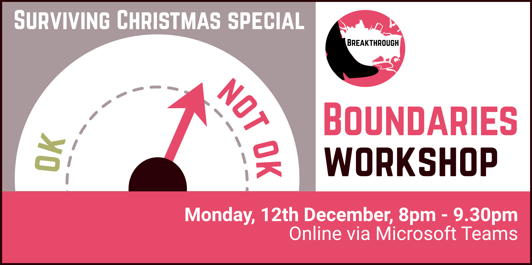 Breakthrough 'Boundaries Workshop - Surviving Christmas Special' Featured Image