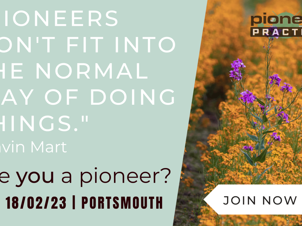 Conversations: Gavin Mart on the ‘Pioneer Practice’ February 2023 Portsmouth&nbsp;Workshop