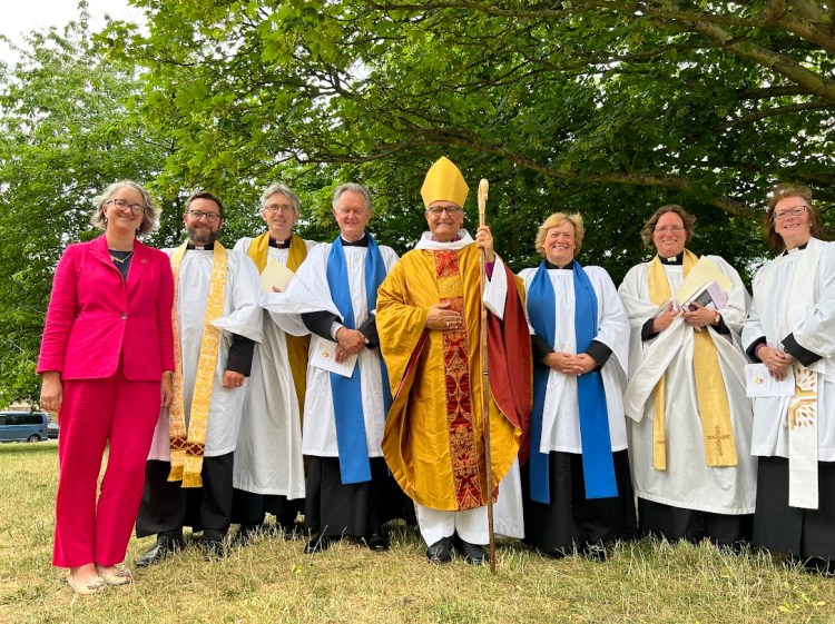 Here I am being licenced as a 'Lay Pioneer Minister' - translation - I aim to join in the mission of God (people flourish, creation looked after, fighting oppression) through social enterprise, community work and 'Breakthrough' (the womens' community I founded.) p.s. as a pioneer, I didn't have to wear robes!